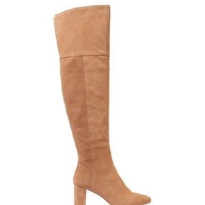 NWOT Loeffler Randall over the knee suede boots